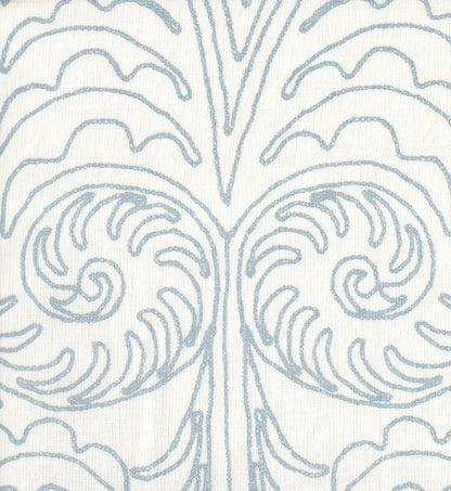 Gypsy Dance Custom Blue on Off White fabric by Home Couture