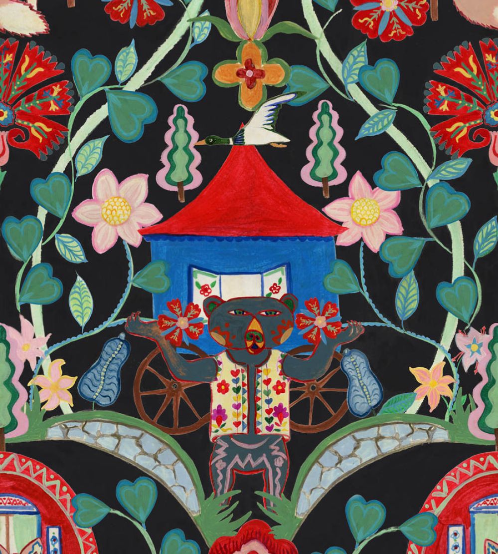 Gypsy Fairytale Wallpaper by MINDTHEGAP Anthracite