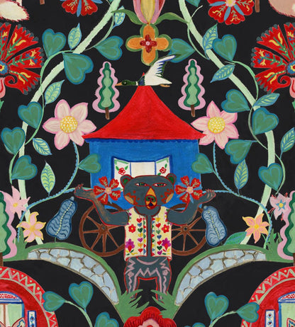 Gypsy Fairytale Wallpaper by MINDTHEGAP Anthracite