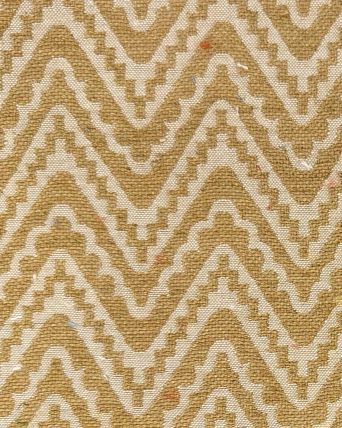 Haku Fabric by Fleurons d'Hélène in Old Gold