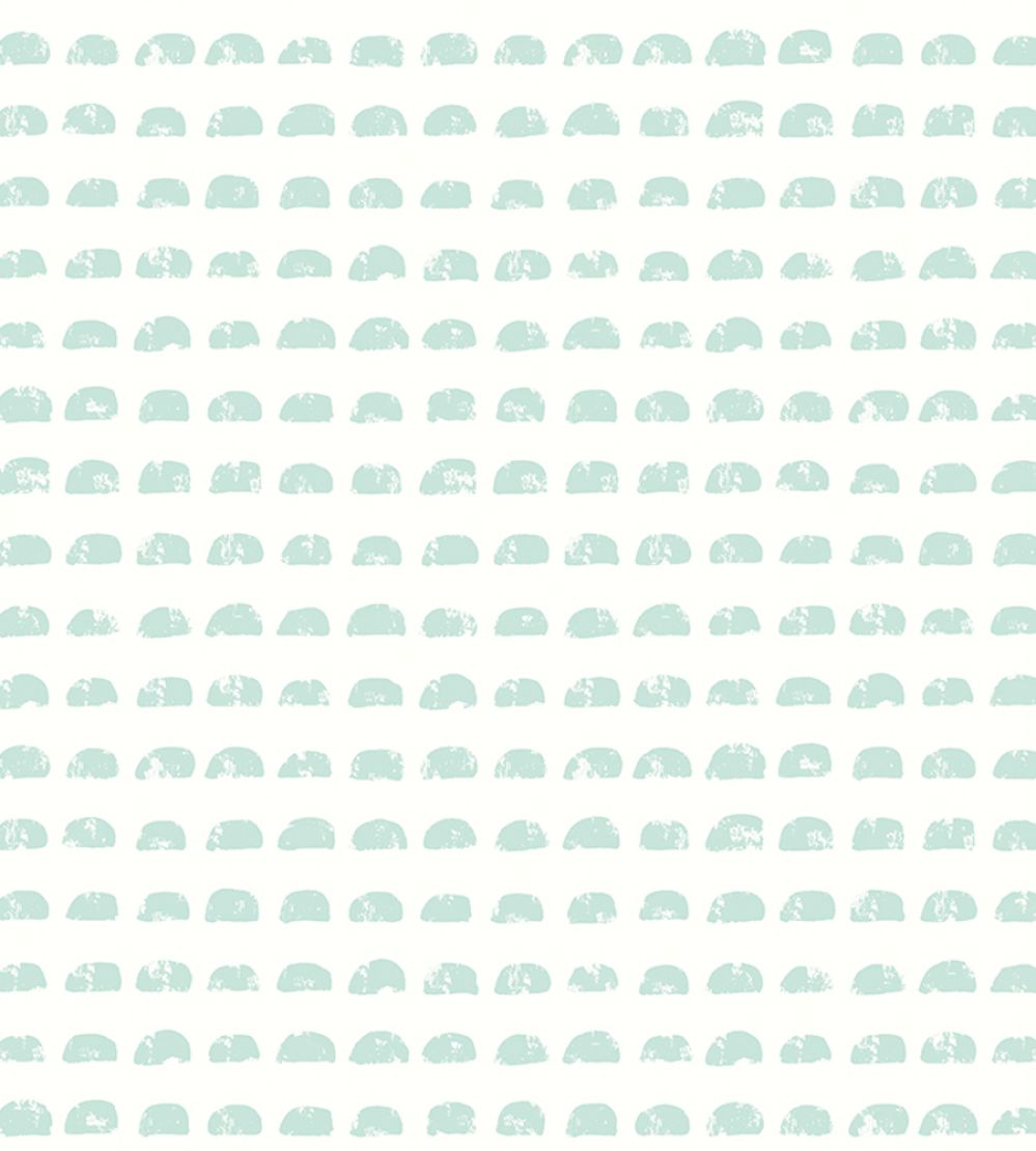 Hale Bale Wallpaper by Ohpopsi Soft Teal