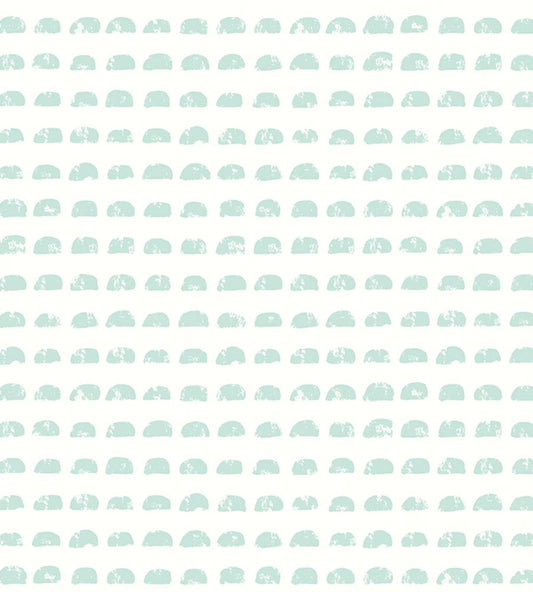 Hale Bale Wallpaper by Ohpopsi Soft Teal