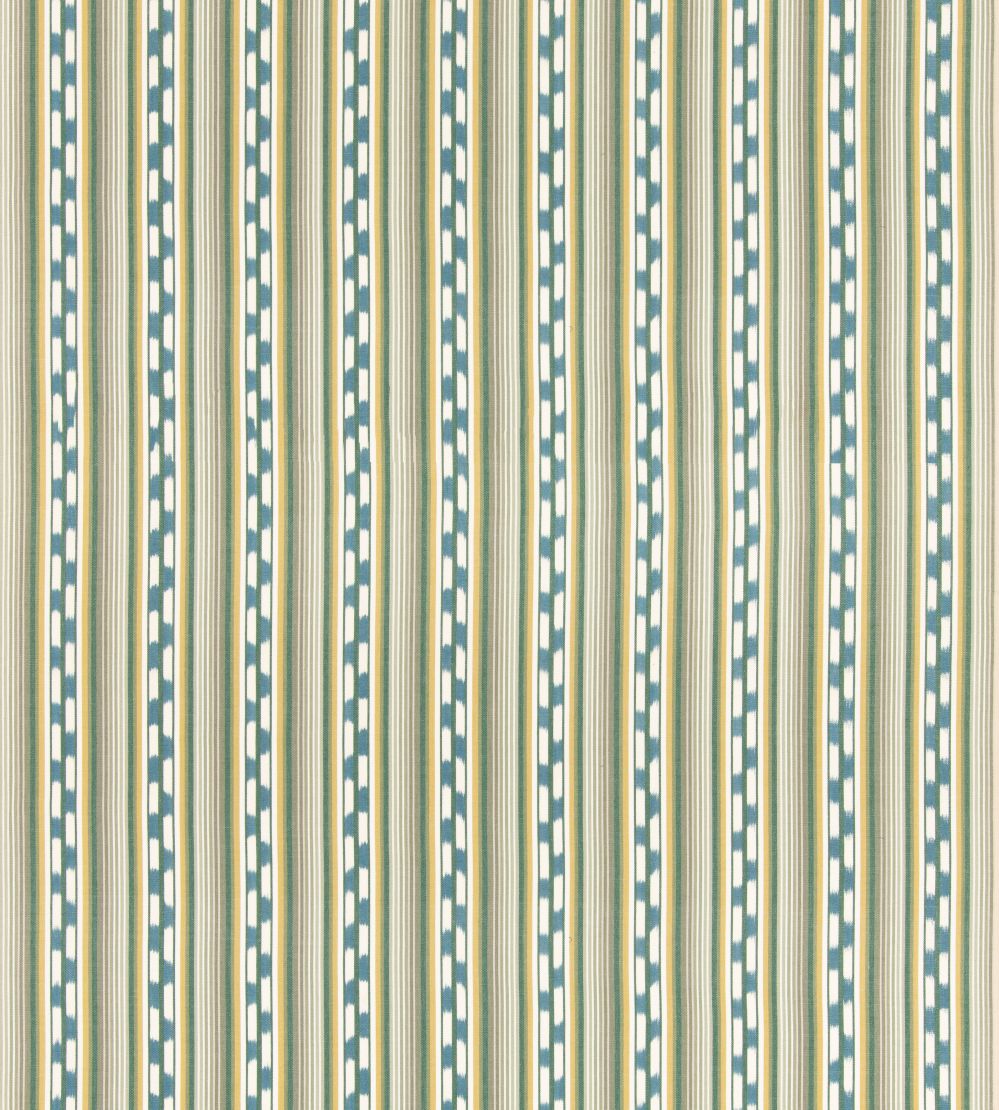 Halki Stripe Fabric by GP & J Baker Emerald/Blue