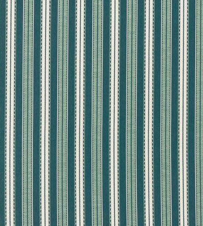 Hammersmith Woven Stripe Outdoor Fabric by Morris & Co Teal