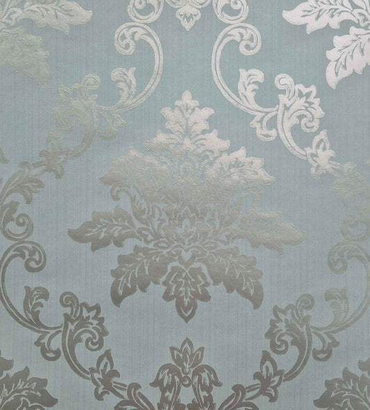 Hampton Wallpaper by 1838 Wallcoverings Duck Egg Blue