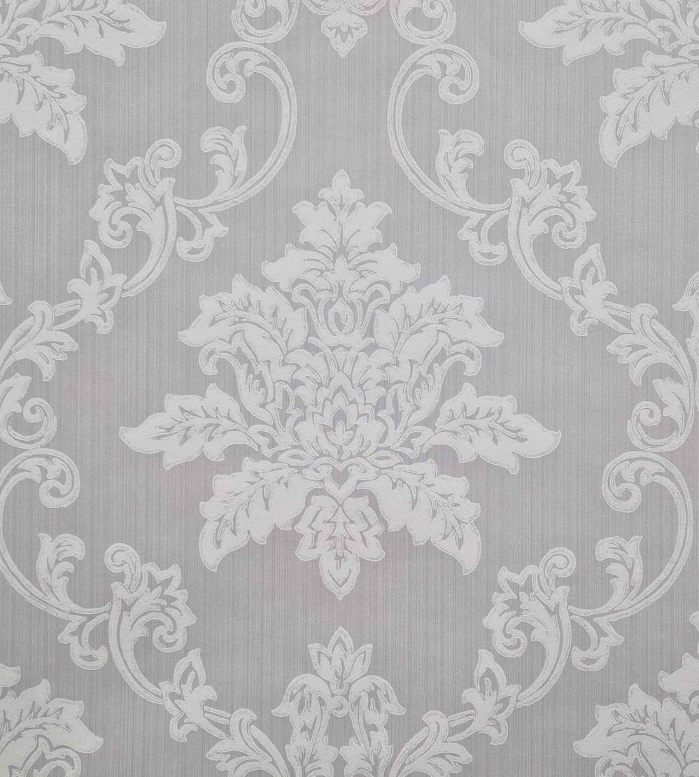Hampton Wallpaper by 1838 Wallcoverings Grey