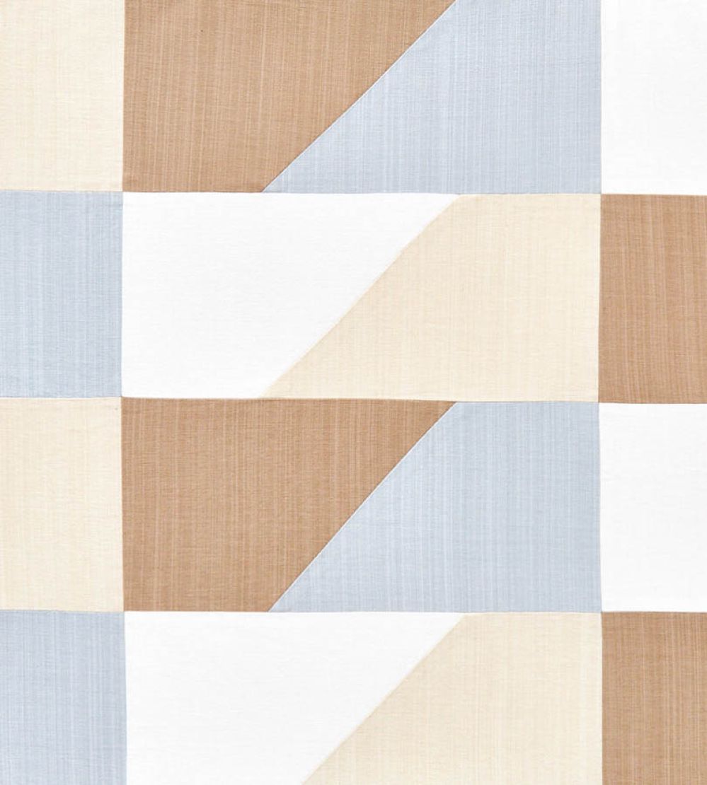 Hampton Patch Fabric by Travers Neutral