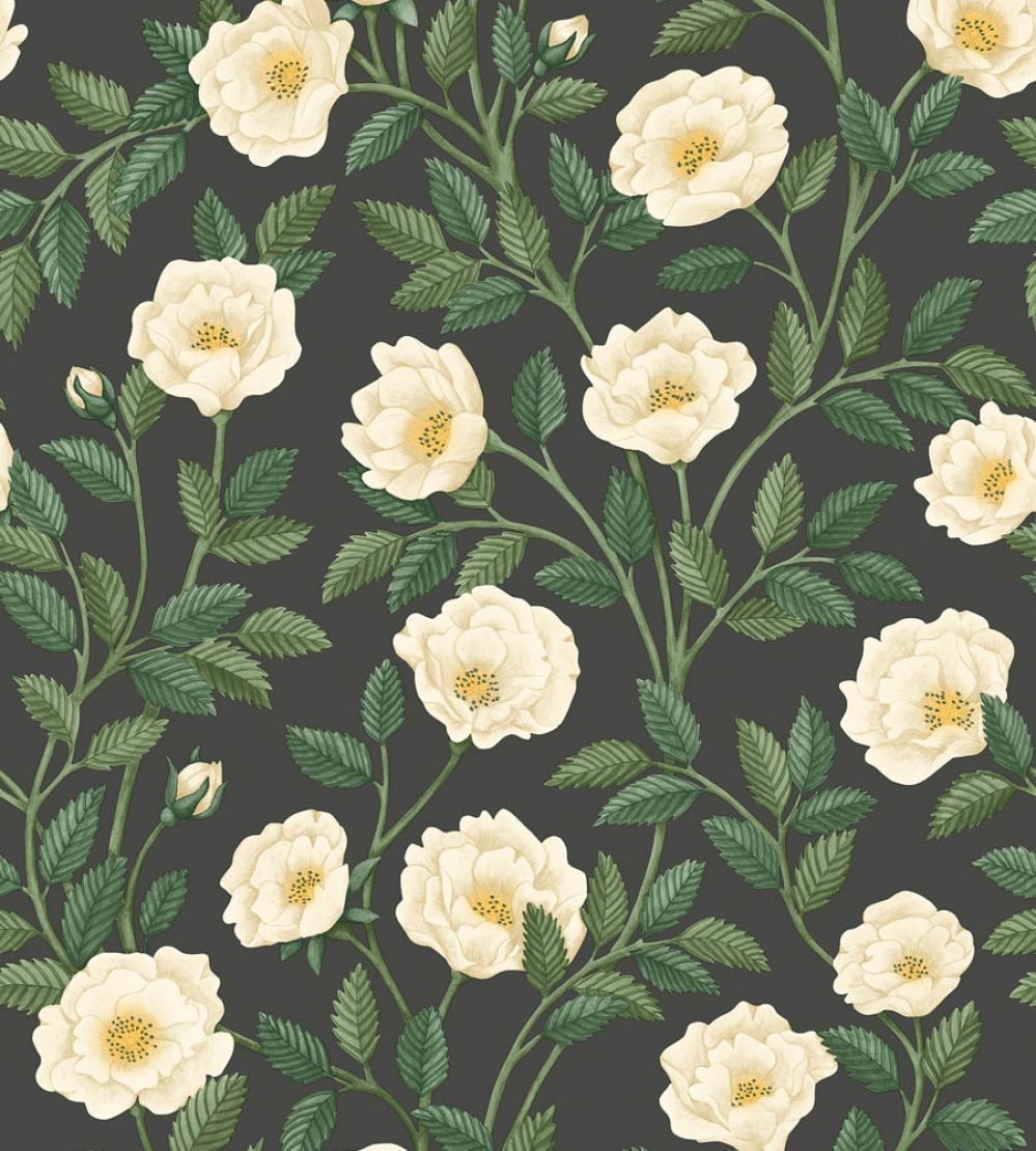 Hampton Roses Wallpaper by Cole & Son Cream Forest