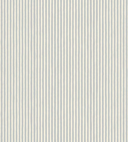 Hand Painted Stripe Wallpaper by Josephine Munsey Barton Blue/Costwold White
