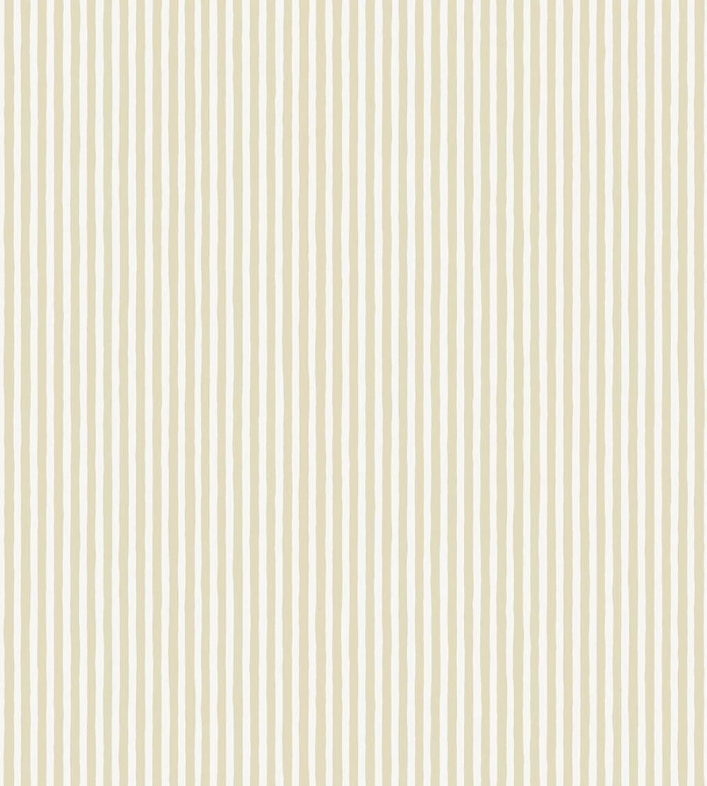 Hand Painted Stripe Wallpaper by Josephine Munsey Maitland Green/Cotswold White