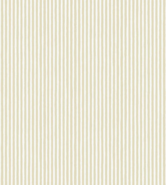 Hand Painted Stripe Wallpaper by Josephine Munsey Maitland Green/Cotswold White