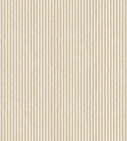 Hand Painted Stripe Wallpaper by Josephine Munsey Stepping Stone/Skirting White