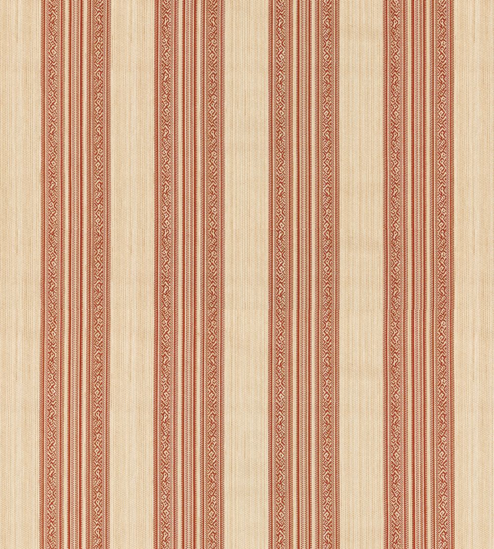 Hanover Stripe Fabric by Zoffany Amber