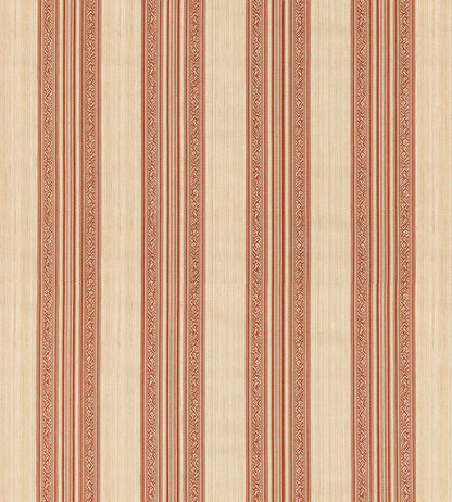Hanover Stripe Fabric by Zoffany Amber
