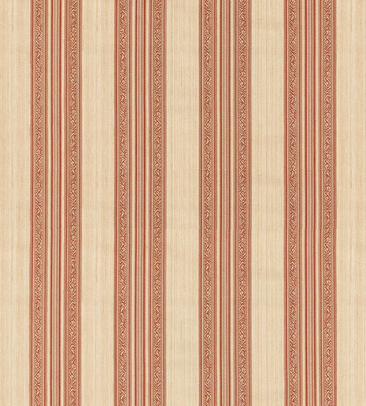 Hanover Stripe Fabric by Zoffany Amber