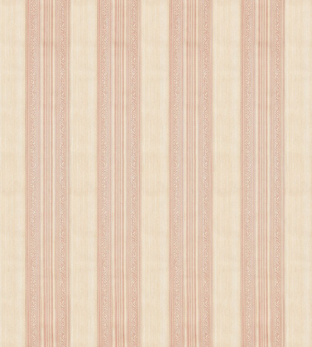Hanover Stripe Fabric by Zoffany Tuscan Pink