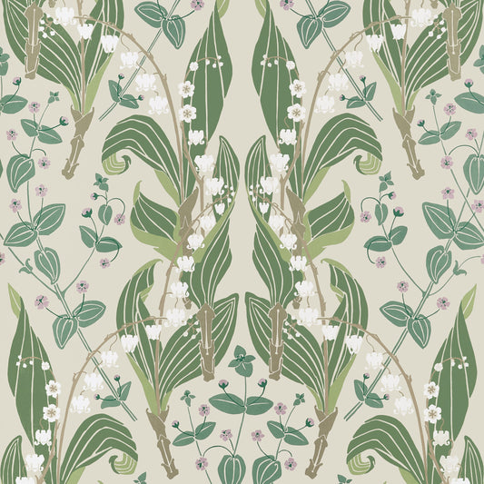 Harbor Springs Wallpaper by Thibaut in Sage (T14619)
