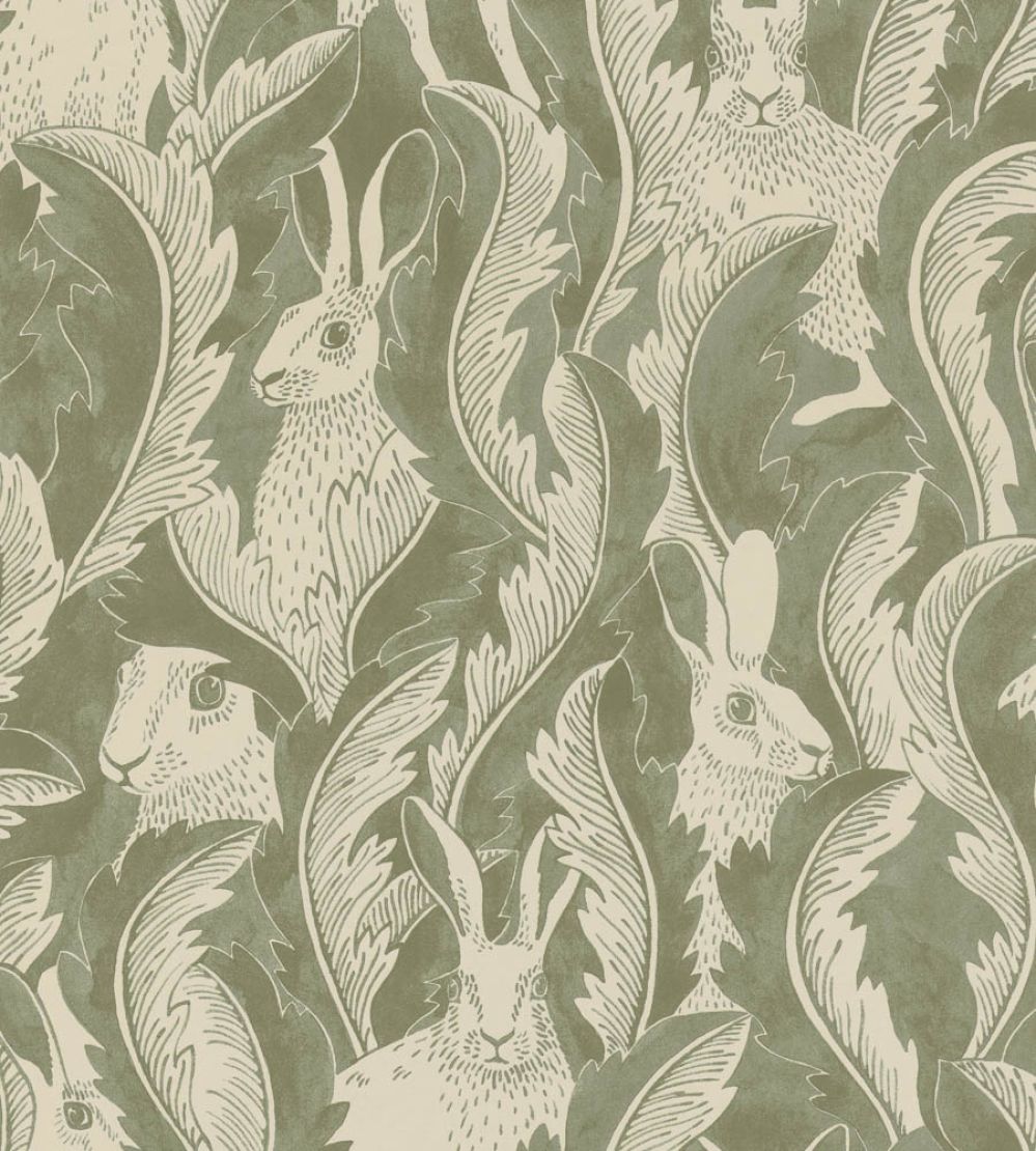 Hares In Hiding Wallpaper by Langelid Von Bromssen Aloe