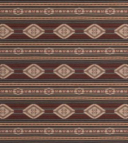 Harlech Fabric by Mulberry Home Charcoal/Red