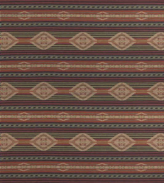 Harlech Fabric by Mulberry Home Plum/Green