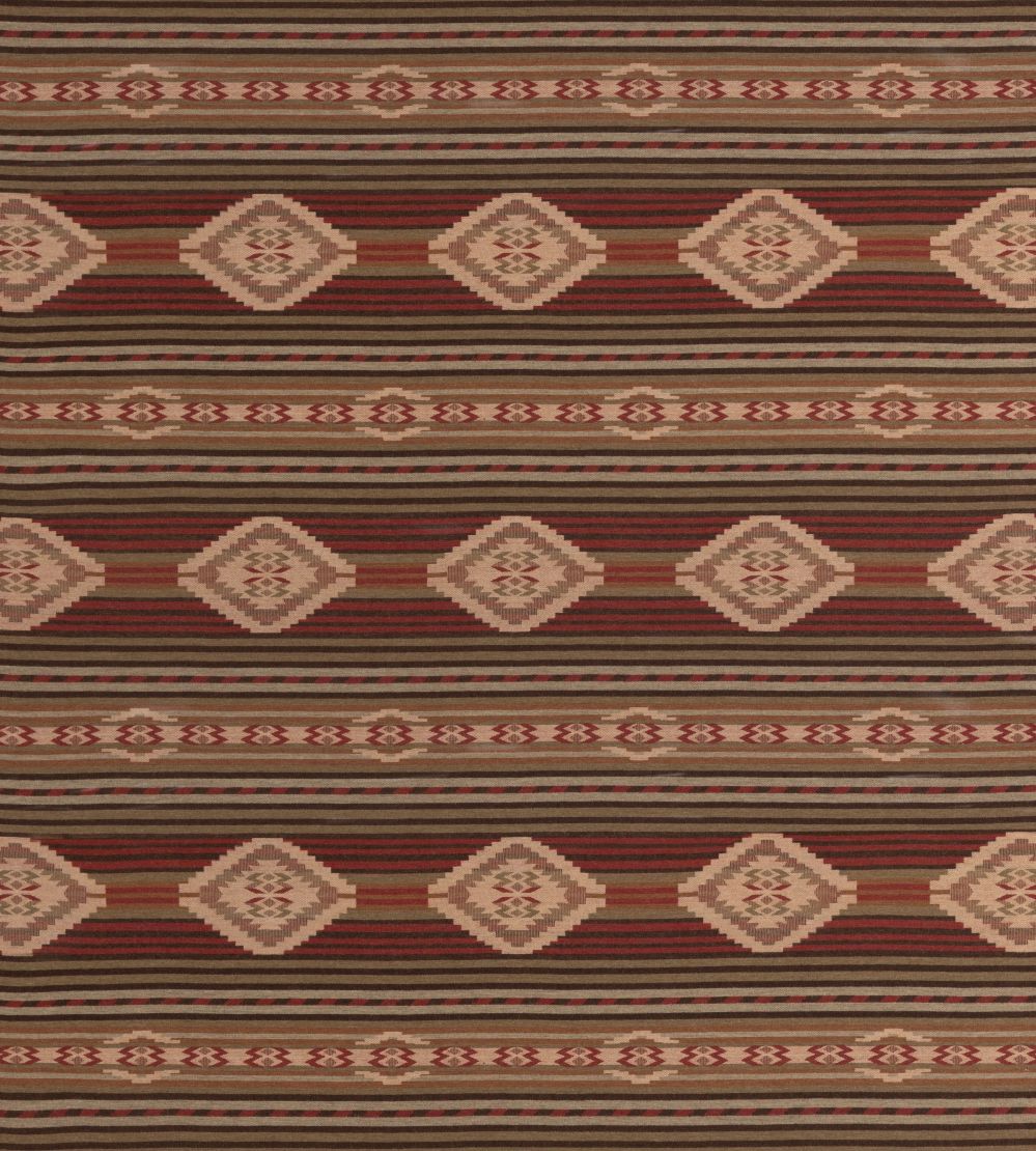 Harlech Fabric by Mulberry Home Red/Sage