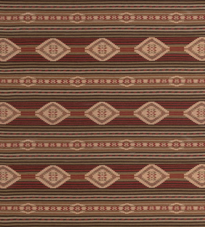Harlech Fabric by Mulberry Home Red/Sage