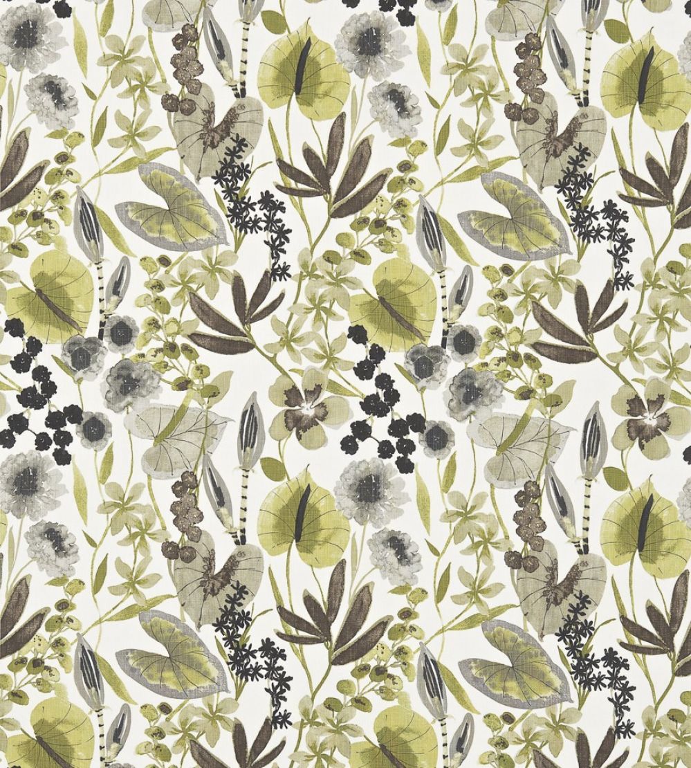 Nalina Fabric by Harlequin Zest/Cocoa/Stone