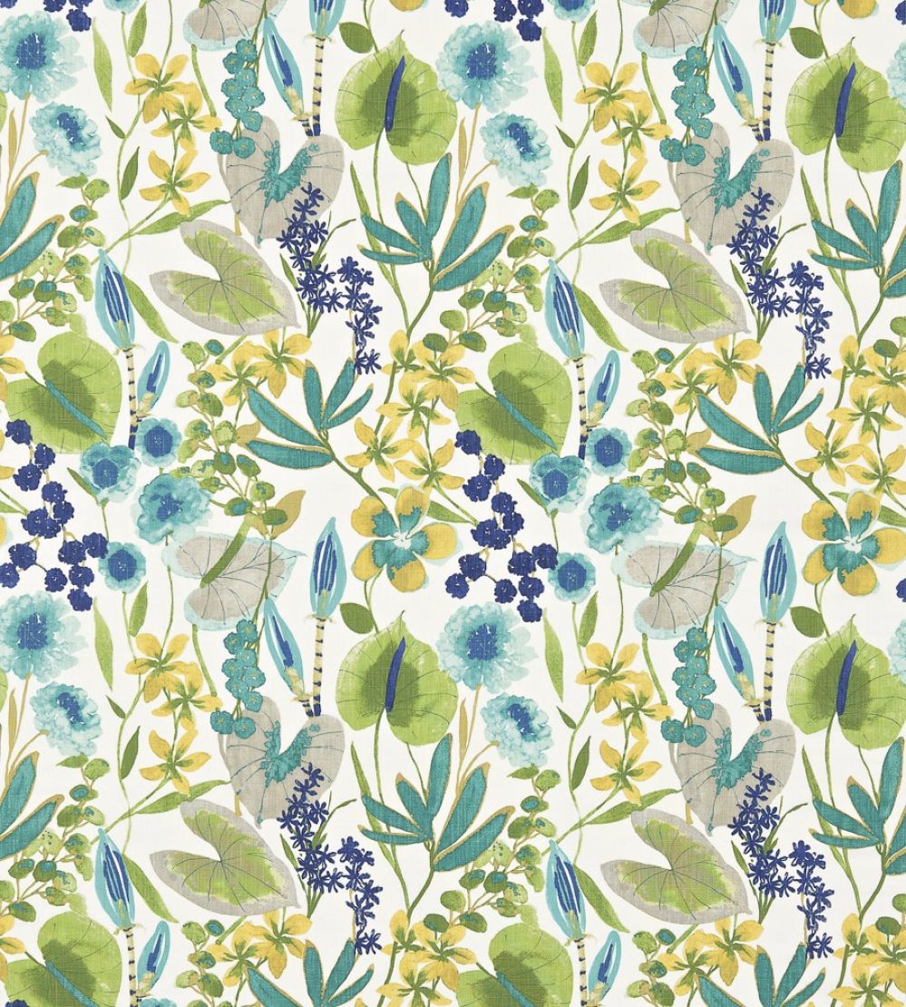 Nalina Fabric by Harlequin Zest/Lagoon/Gooseberry