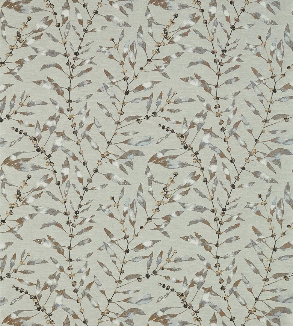 Chaconia Fabric by Harlequin Brass/Ink