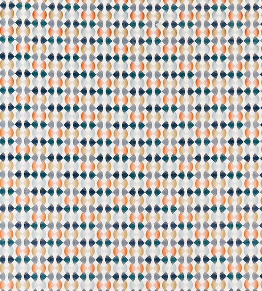 Maiolica Fabric by Harlequin Paprika/Teal/Ochre
