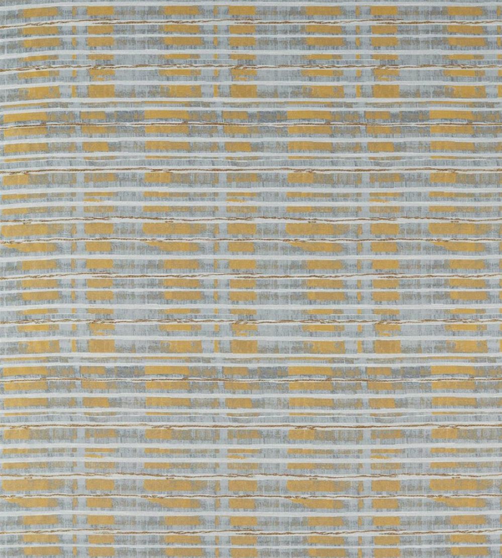 Malwa Fabric by Harlequin Gold/Slate