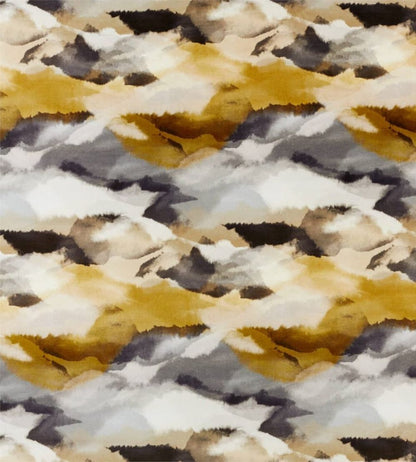Minako Fabric by Harlequin Gold / Charcoal