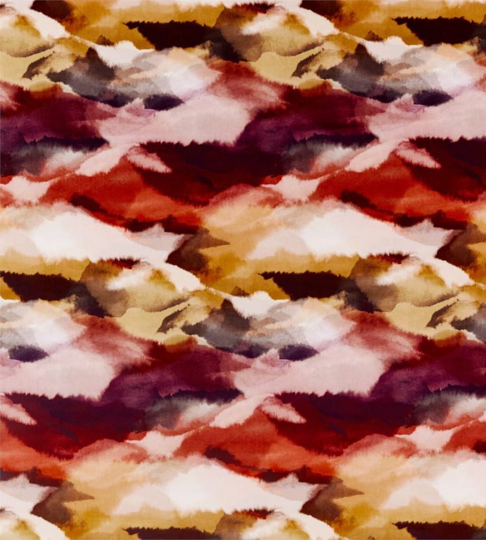 Minako Fabric by Harlequin Indigo / Fuchsia / Mandarin