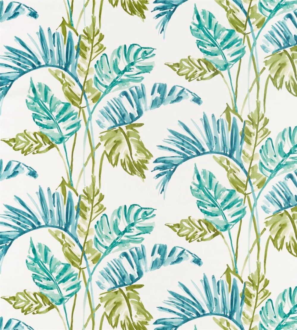 Toshiko Fabric by Harlequin Emerald / Zest / Marine