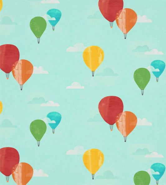 And Away We Go! Fabric by Harlequin Poppy/Sky/Pineapple