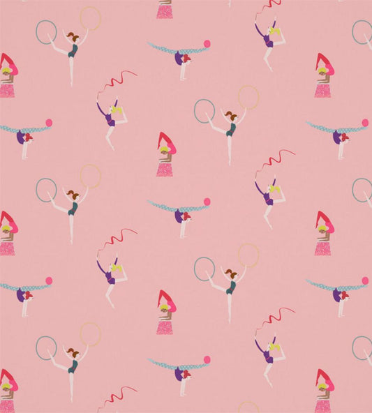 Balancing Act Fabric by Harlequin Blossom/Raspberry/Grape