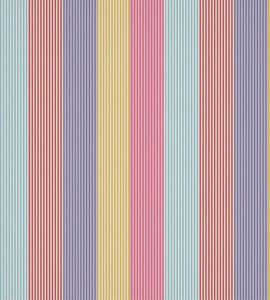 Funfair Stripe Fabric by Harlequin Grape/Cherry/Pineapple/Blossom