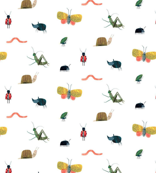 Garden Friends Wallpaper by Harlequin Poppy/Ochre/Leaf