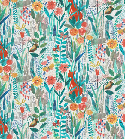 Hide and Seek Fabric by Harlequin Poppy/Marine/Ochre