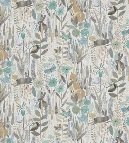 Hide and Seek Fabric by Harlequin Linen/Duck Egg/Stone