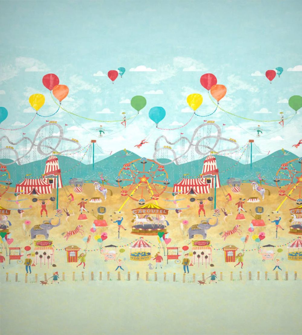 Lifes a Circus Mural by Harlequin Carousel