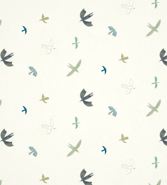 Skies Above Wallpaper by Harlequin Duck Egg/Linen