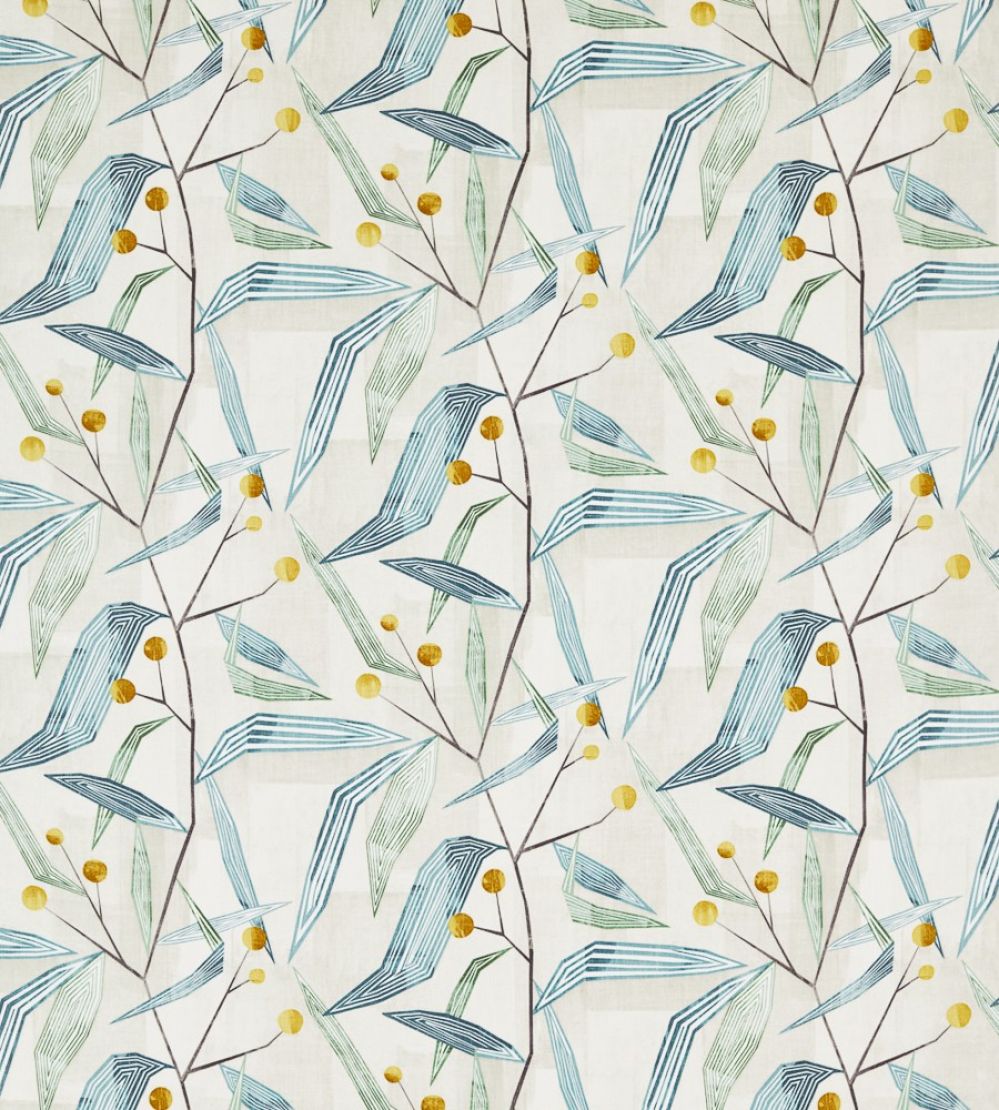 Entity Fabric by Harlequin Emerald/Ochre