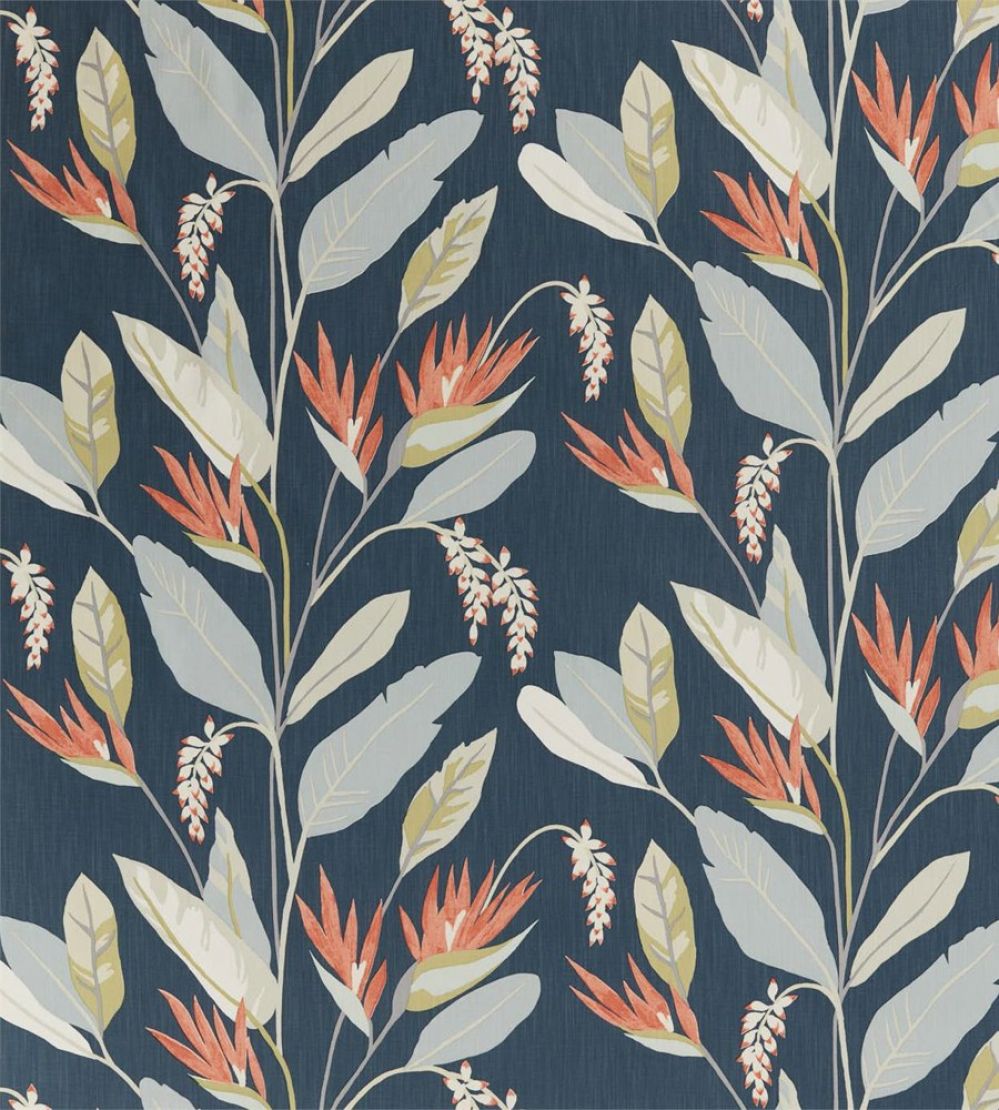 Llenya Fabric by Harlequin Ink/Coral/Pebble