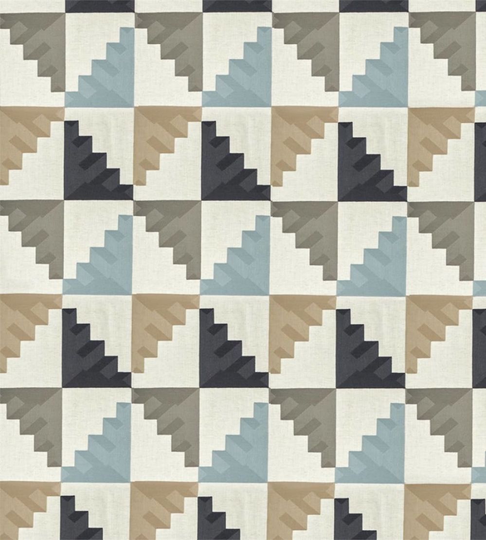 Mehari Fabric by Harlequin Sky/Maize/Charcoal