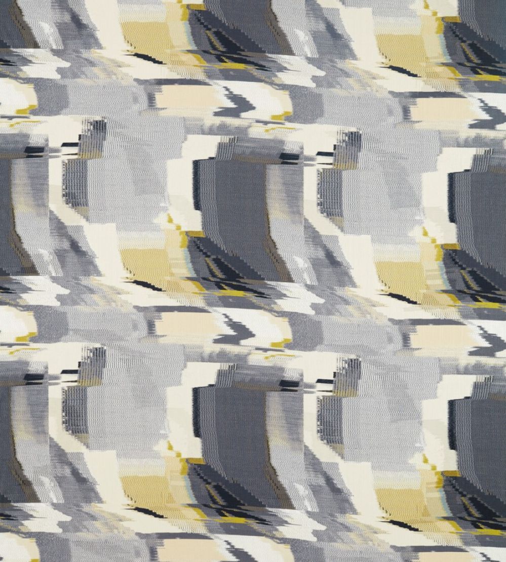 Perspective Fabric by Harlequin Charcoal / Gold