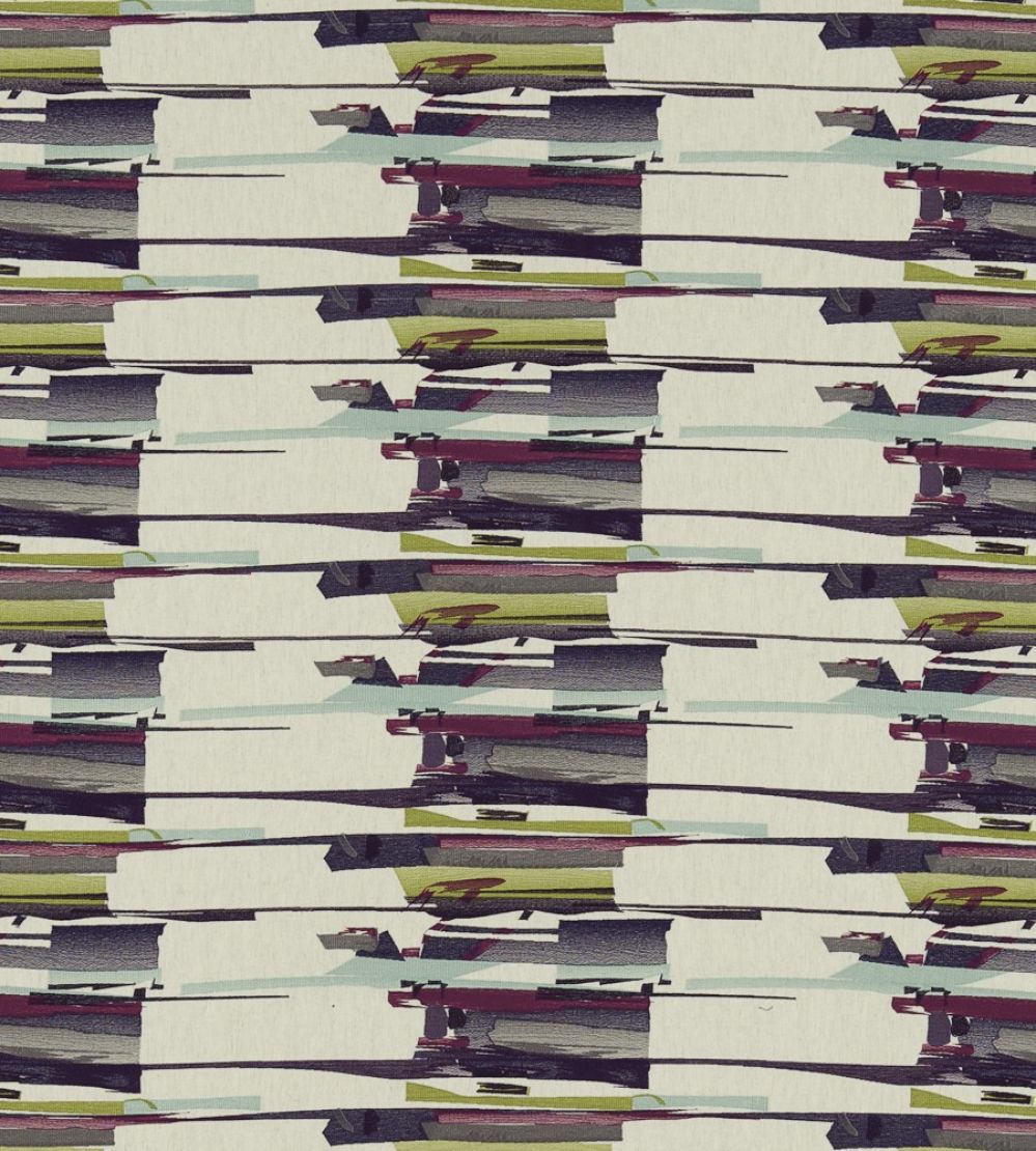 Zeal Fabric by Harlequin Old Navy, Aqua, Lime, Magenta