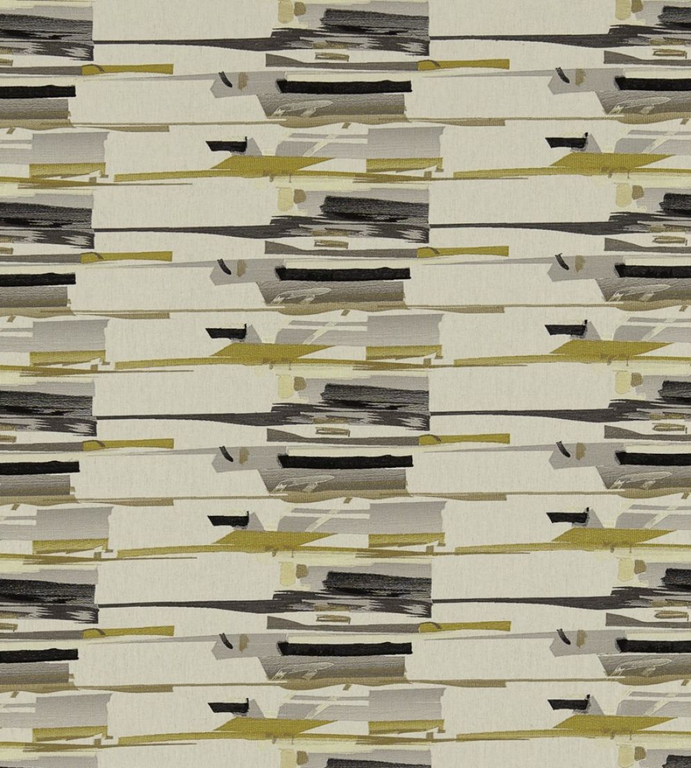 Zeal Fabric by Harlequin Charcoal, Neutral, Mustard, Onyx
