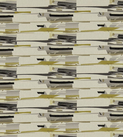 Zeal Fabric by Harlequin Charcoal, Neutral, Mustard, Onyx