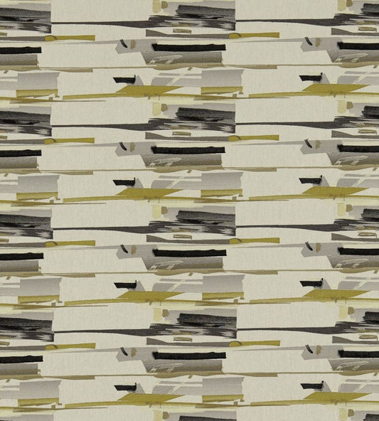 Zeal Fabric by Harlequin Charcoal, Neutral, Mustard, Onyx